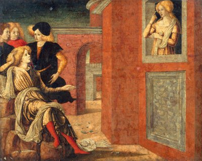 Scen från en novell. av Liberale da Verona
