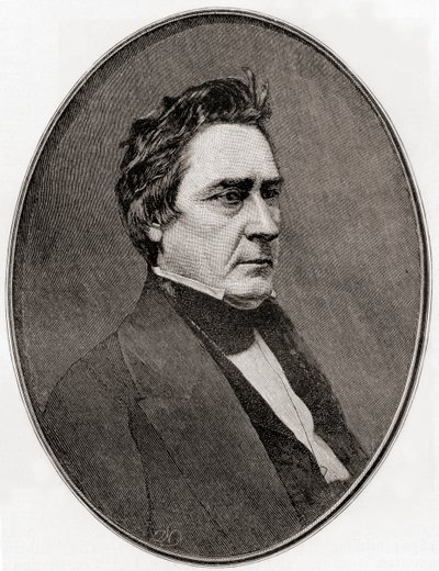 David Rice Atchison, från The Century Magazine, publicerad 1887 (gravyr) av Unbekannt Unbekannt