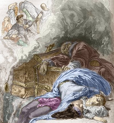 Den stora pesten (1347-1350) av Unbekannt Unbekannt
