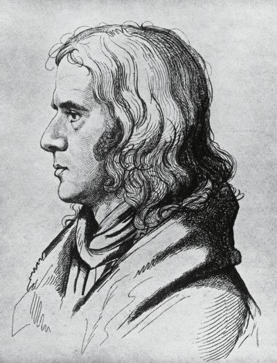 Porträtt av Adelbert von Chamisso (1781-1838), tysk poet, författare och botaniker av Unbekannt Unbekannt