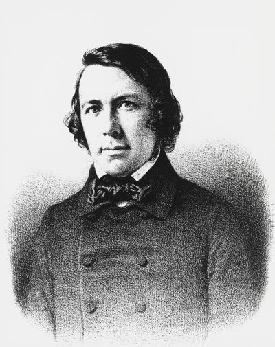 Porträtt av Charles Forbes de Montalembert (1810-1870), fransk politiker, journalist och filosof, gravyr av Unbekannt Unbekannt