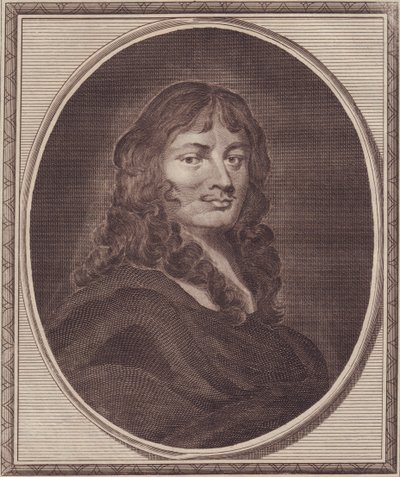 Porträtt av den engelske politikern Sir William Temple (1628-1699), kopparstick av John Goldar (1729-1795) från målning av P Lely av Unbekannt Unbekannt