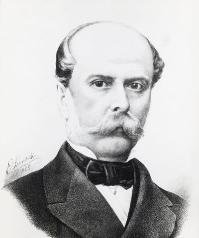 Porträtt av Filippo Pacini (1812-1883), italiensk anatom och patolog av Unbekannt Unbekannt