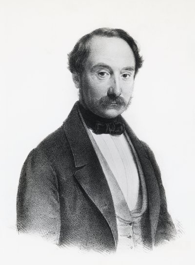Porträtt av Francesco Rizzoli (1809-1880), italiensk politiker, läkare och kirurg, gravyr av Unbekannt Unbekannt