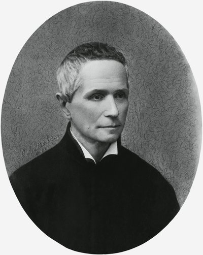 Porträtt av Giulio Isdegerde Cecchi, känd som fader Filippo Cecchi (1822-1887), italiensk fysiker, meteorolog och uppfinnare, gravyr av Unbekannt Unbekannt
