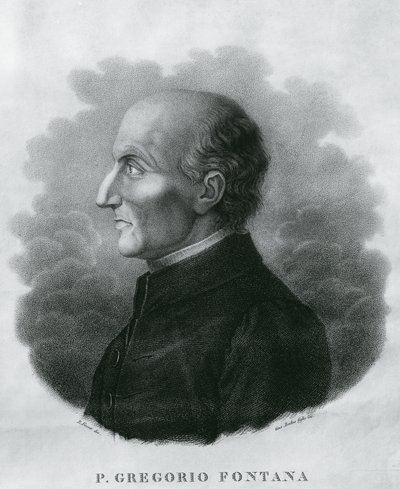 Porträtt av Gregorio Fontana (1735-1803), italiensk matematiker, gravyr av Unbekannt Unbekannt