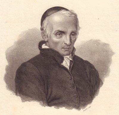 Porträtt av den italienske religiösen och teologen Ottavio Giovanni Battista Assarotti (1753-1829), kopparstick av Bonaldi av Unbekannt Unbekannt