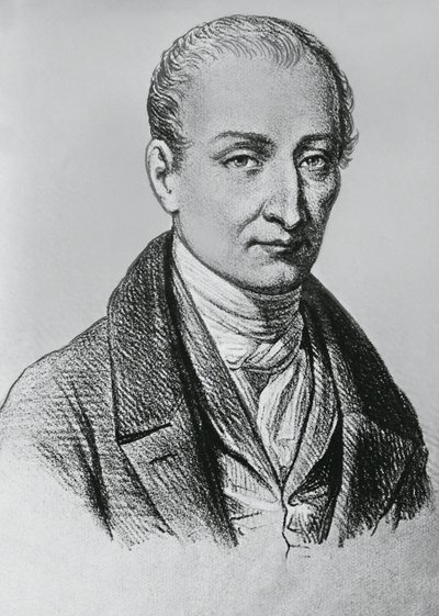 Porträtt av Joseph Nicephore Niepce (1765-1833), fransk uppfinnare av heliografi av Unbekannt Unbekannt