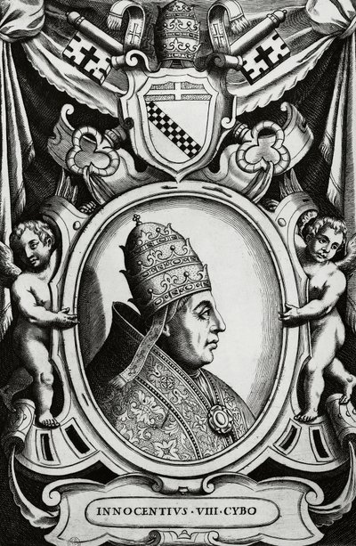 Porträtt av påven Innocentius VIII (Giovanni Battista Cybo av Unbekannt Unbekannt