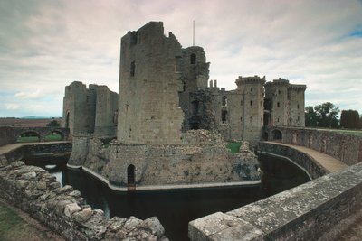Raglan Castle, Monmouthshire, South Wales, Storbritannien (foto) av Unbekannt Unbekannt