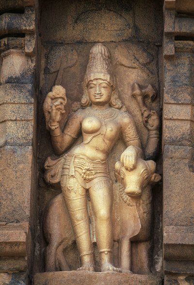 Relief Deficient Parvathi, Brihadeeswara Temple, Gangaikonda Cholapuram, Tamil Nadu, Indien av Unbekannt Unbekannt