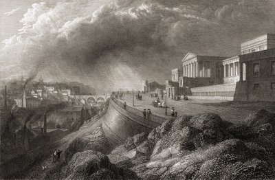 The New Royal High School, Edinburgh, från "Select Views of Some of the Principal Cities of Europe", graverad av E. Goodall, utgiven i London 1832. av Lieutenant Colonel Batty