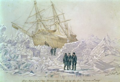 Incident på en handelsresa: HMS Terror Thrown Up by the Ice, 15 mars 1837 av Lieutenant Smyth