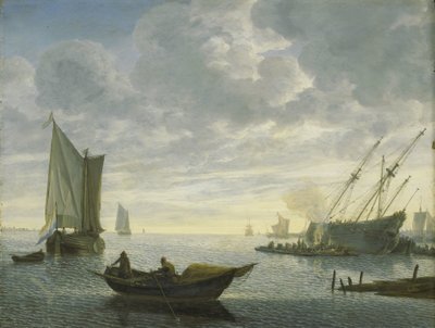 Tätning av ett fartyg av Lieve Pietersz. Verschuier