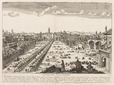 Forum Romanum från Prospekt, 1666 av Lievin Cruyl