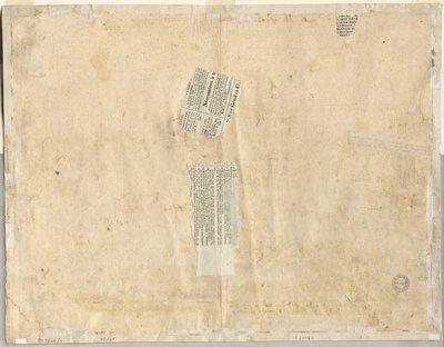 Spårning av en fontän från Recto och Sketches of Two Faces verso, 1665. av Lievin Cruyl