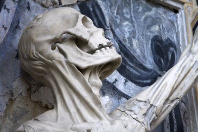 Flayed, eller skelettet, detalj av Ligier Richier