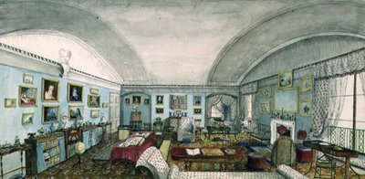 Vardagsrummet på Aynhoe av Lili Cartwright
