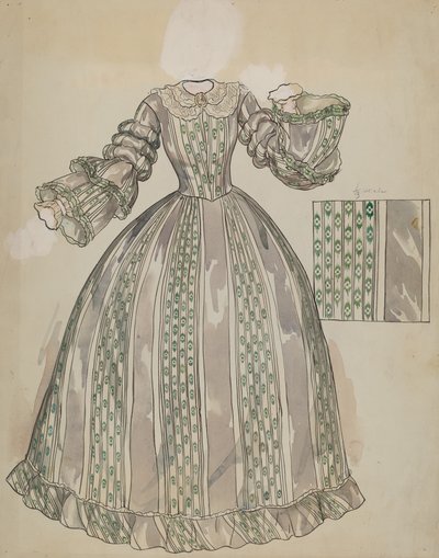 Klänning, c. 1936. av Lillian Causey