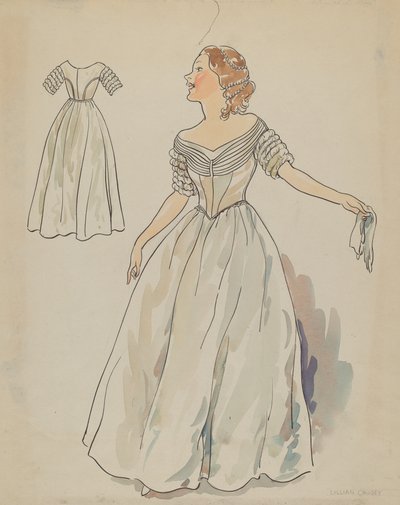 Klänning, c. 1936. av Lillian Causey