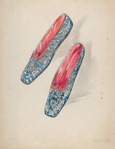 Kvinnors skor, ca. 1936. av Lillian Causey