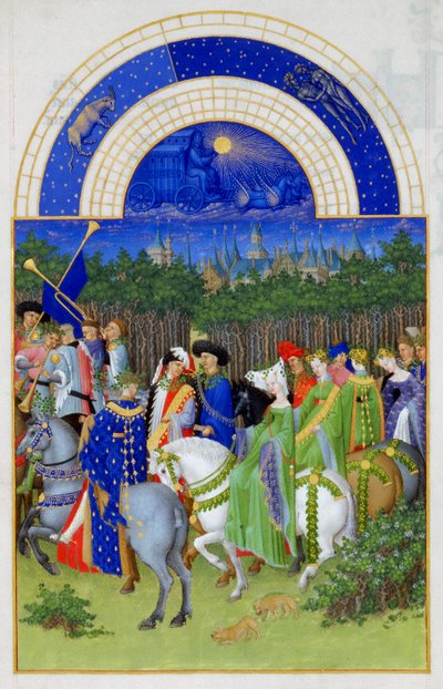 maj Hertigen av Berrys mycket rika timmar, 1412-1416 av Limbourg Brothers