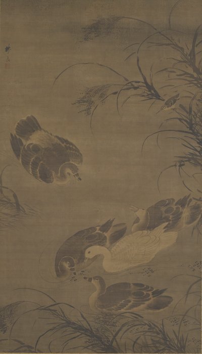 Simgäss, Mingdynastin, 1400-talet. av Lin Liang