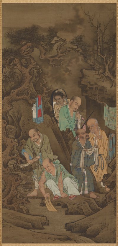 luo med tvätt, 1178. av Lin Tinggui