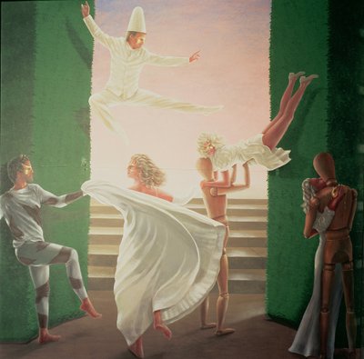 Berkley House Murals - 3 av Lincoln Seligman