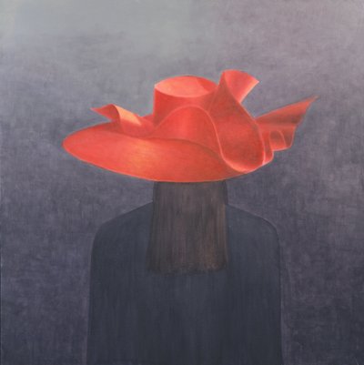 Red Hat, 2004 (akryl på duk) av Lincoln Seligman