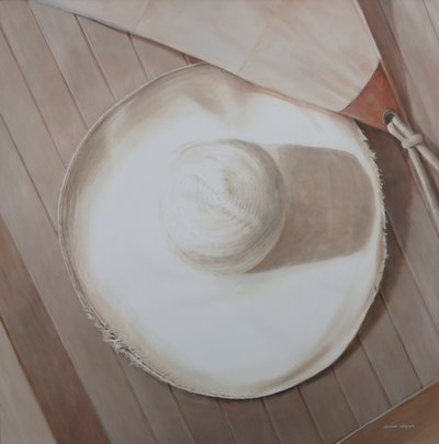 Resande hatt, 2012 (akryl på duk) av Lincoln Seligman