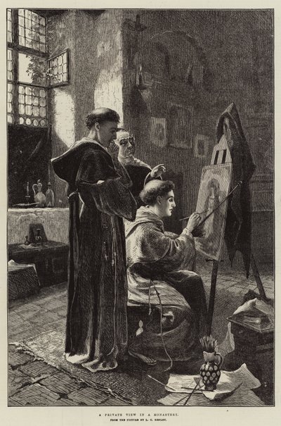 En privat utsikt i ett kloster av Lionel Charles Henley