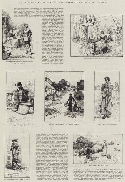Vinterutställningen av Society of British Artists av Lionel Charles Henley