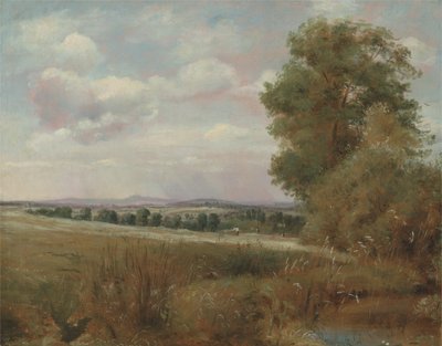 Landscape at Hampstead with Harrow in the Distance, ca 1849-55 (olja på duk) av Lionel Constable