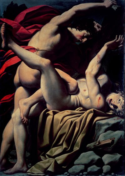 Abels död (olja på duk) av Lionello Spada