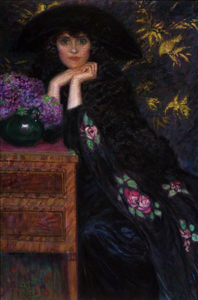 Figur av en kvinna Porträtt av Violette, 1920. av Lionne