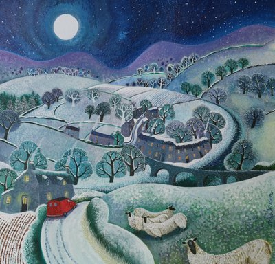 First Sprinkling, 2016, (akrylbläck på papper) av Lisa Graa Jensen