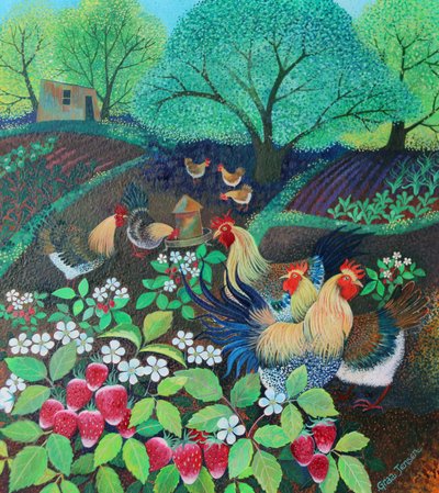 Möhippor, 2016, (akrylbläck på papper) av Lisa Graa Jensen
