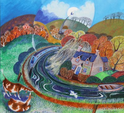St. Catherines, floden Wey, 2019 av Lisa Graa Jensen