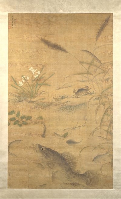Blommor, fiskar och krabbor, mitten av 1500-talet. av Liu Jie