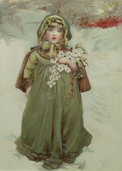 Frontispice från Julrosor, 1880 av Lizzie Mack