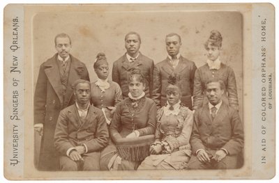 University Singers från New Orleans,ca. 1879 (foto) av Llewellyn A. Sawyer