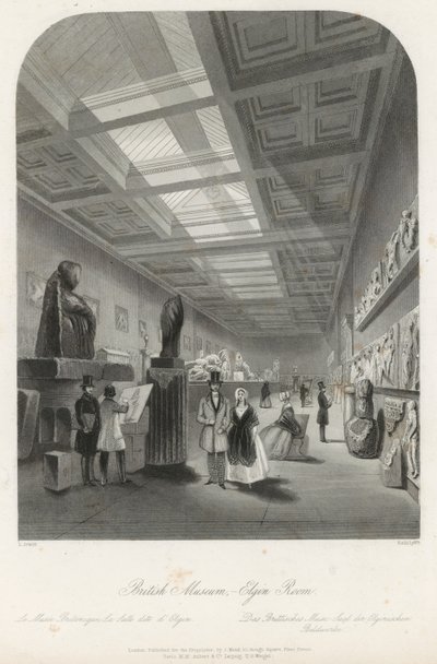 Elgin Room på British Museum av Llewellyn Jewitt