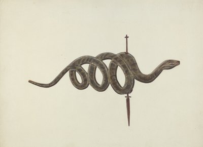 Orm väderflöjel, ca. 1938. av Lloyd Broome