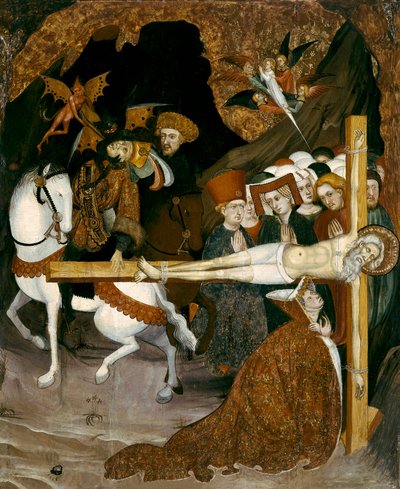 Apostelns korsfästelse. Målning av Lluis Borrassa (1360-1425) av Lluís Borrassà