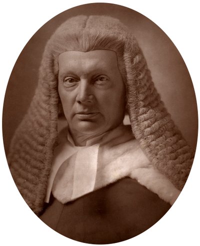 Hon Sir Joseph William Chitty, domare vid High Court of Justice, 1883. av Lock and Whitfield