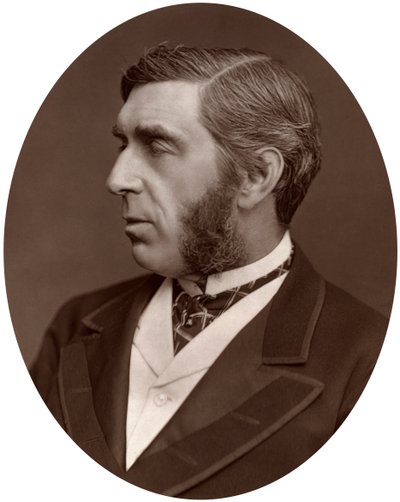 Höger Hon George Joachim Goschen, MP för City of London, 1877. av Lock and Whitfield