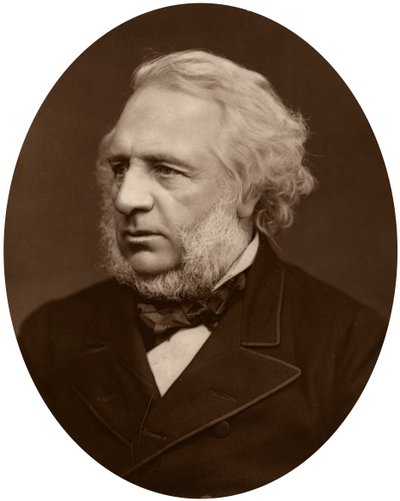 Sir Charles Reed, ordförande för London School Board, 1880. av Lock and Whitfield
