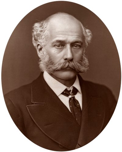 Sir Joseph Bazalgette, CB, brittisk civilingenjör, 1877. av Lock and Whitfield