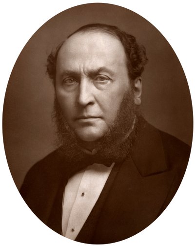 Sir Michael Costa, italienskfödd brittisk kompositör och dirigent, 1883. av Lock and Whitfield